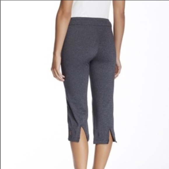 Lucy Lotus Capri Asphalt Heather Running Pants S - Picture 2 of 8